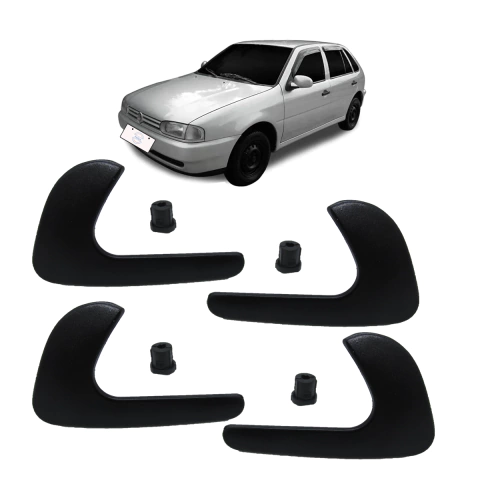 Kit Maçanetas Interna Gol Bola G2 1997-2005 Preta Metal