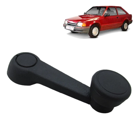 Manivela Levantador do vidro Ford Escort 1987-1992 Preta