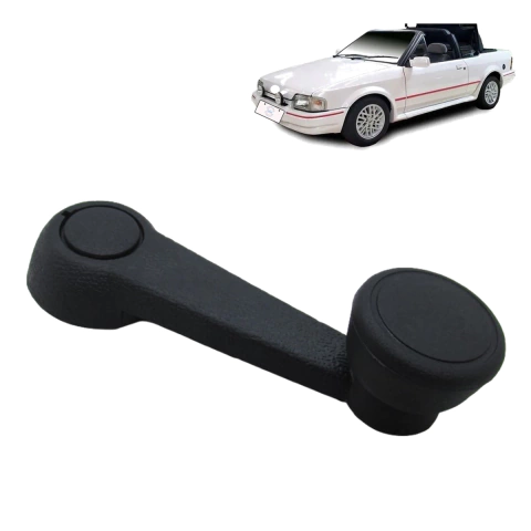 Manivela vidro Ford Escort XR3 Conversivel 1987-1992 Preta