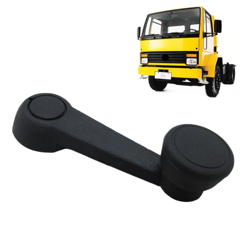 Manivela levantador do vidro Ford Cargo 1985-2010 Preta