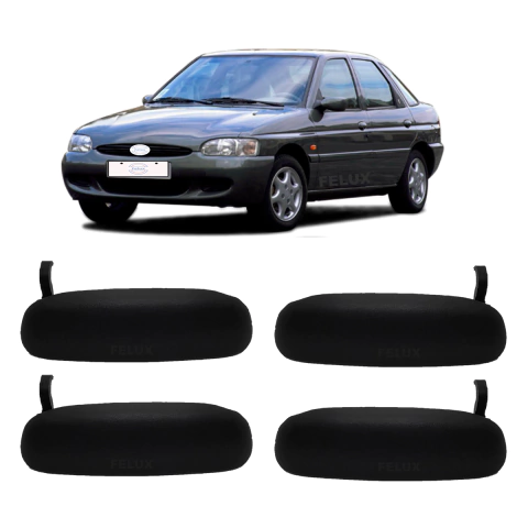 Kit 4 Maçanetas Externa Escort 1997-2004 metal reforçado