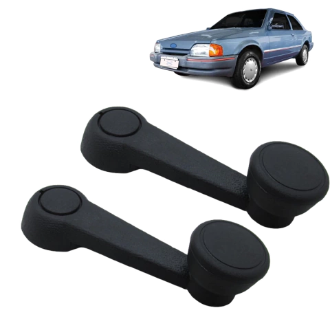 Par Manivelas do vidro Ford Escort Hobby 1993-1996 Preta