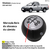 Manopla Bola de Cambio Redonda Montana Corsa 2003-2010 Prata - comprar online