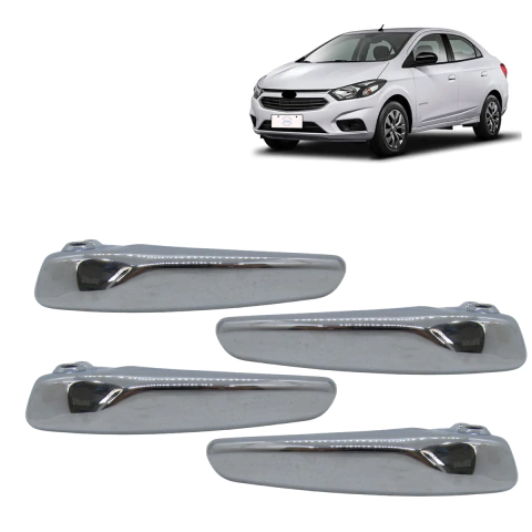 Kit 4 Maçanetas Interna da Porta Joy Sedan 2019-2021 Cromada