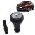 Manopla Bola Alavanca Câmbio Peugeot 2008 2015-2022 Cromada