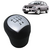 Manopla Bola Alavanca de Câmbio Clio Sedan 2003-2009 Prata