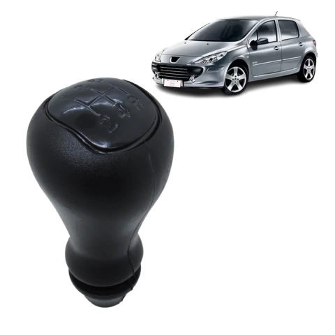 Bola Manopla Alavanca Câmbio Peugeot 307 2001-2012 Preta