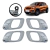 Kit 4 Maçanetas Internas Portas Renault Kwid Cromada