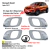 Kit 4 Maçanetas Internas Portas Renault Kwid Cromada - comprar online