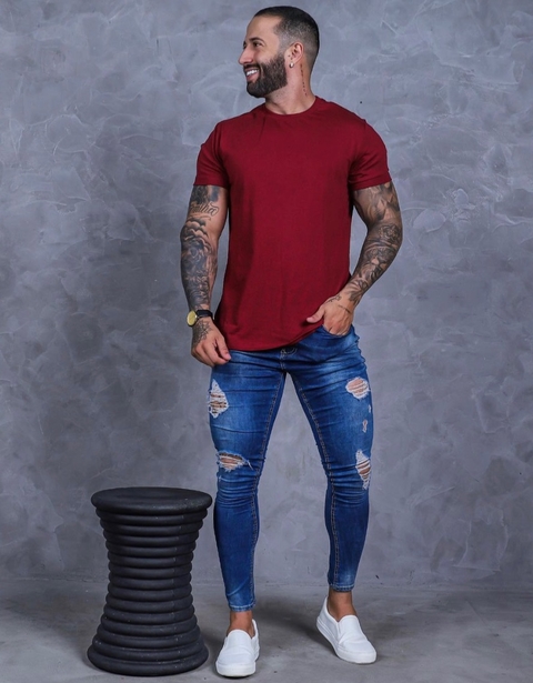Basica Lisa marsala Masculina
