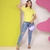 T-shirt Gola alta-Amarelo Cítrico na internet