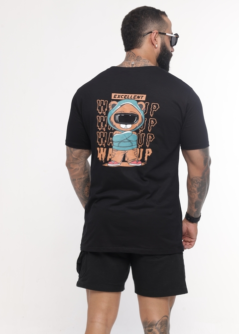 Tshirt Masculina urso nas costas - comprar online