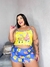 Pijama plus size Cropped bob esponja e Patrick - Carol T-Shirt 