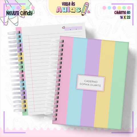 Agenda Escolar - Neutro Candy - comprar online