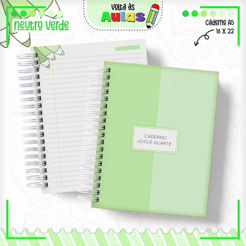 Agenda Escolar - Neutro Verde - comprar online