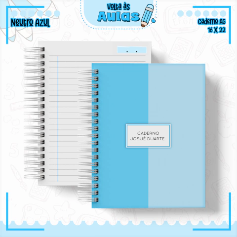 Agenda Escolar - Neutro Azul - comprar online