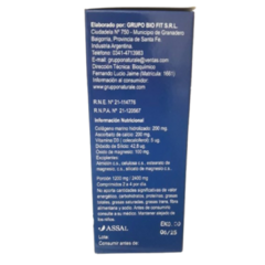 Colágeno Tipo II Biodisponible + Óxido de Magnesio + Dióxido de Silicio + Vitamina D3 + Calcio - Biofit en internet