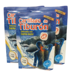 Cartílago de Tiburón (Reforzado con Sacha Inchi) x90g. Combo x3u - LucOver