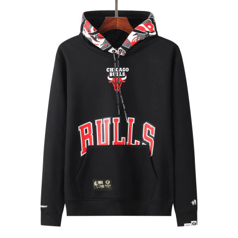 Moletom Chicago Bulls | NBA | Canguru - Preto