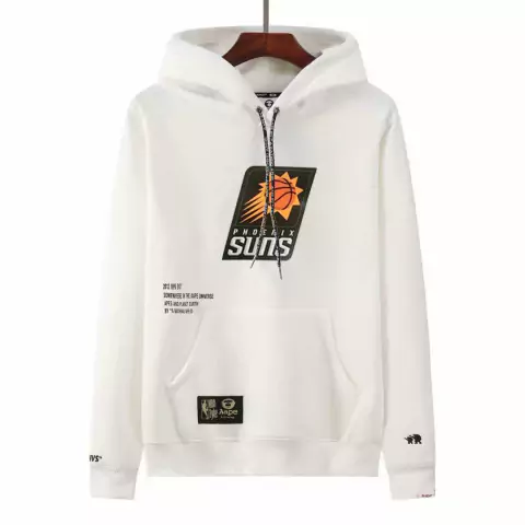 Moletom Phoenix Suns | NBA | Canguru - Branco
