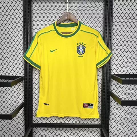 Camisa Retrô Brasil 1998 - Amarelo - comprar online