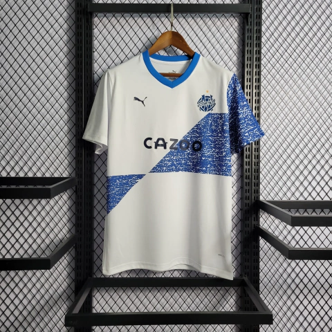 Camisa Olympique de Marseille Home 22/23 s/n° Torcedor Puma Masculina - Branco