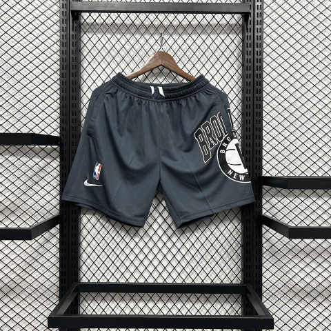 Shorts NBA Brooklyn Nets Nike Series | Cinza
