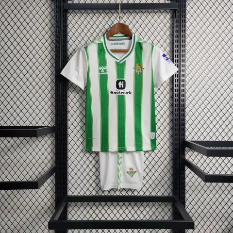 Kit Infantil Real Betis 23/24 Home Hummel - Branco+Verde