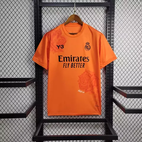 Camisa Real Madrid Y3 Edition 24/25 Home s/n° Torcedor - Laranja