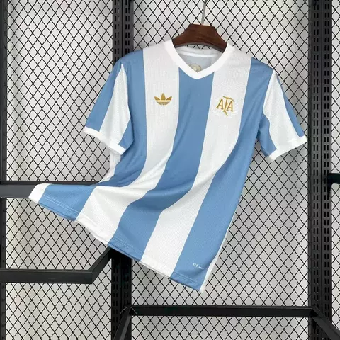 Camisa Argentina 24/25 Edição 50 Anos s/n° Torcedor Adidas - Azul+Branco - comprar online