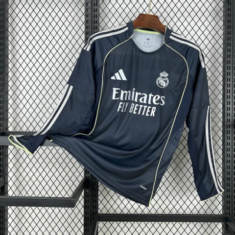 Camisa Real Madrid Away 25/26 Manga Longa s/n° Torcedor Adidas Masculina - comprar online
