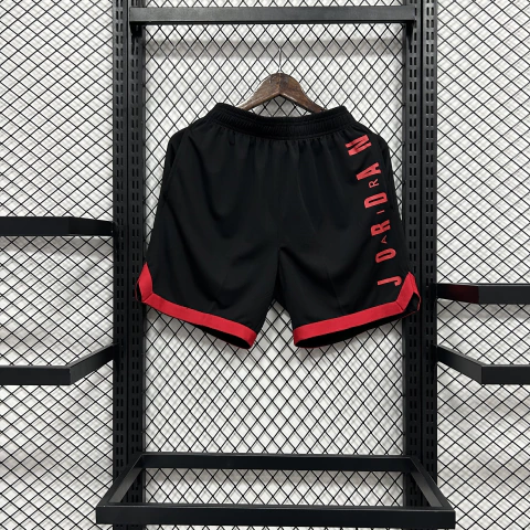 Shorts Air Jordan Casual | Preto+Vermelho