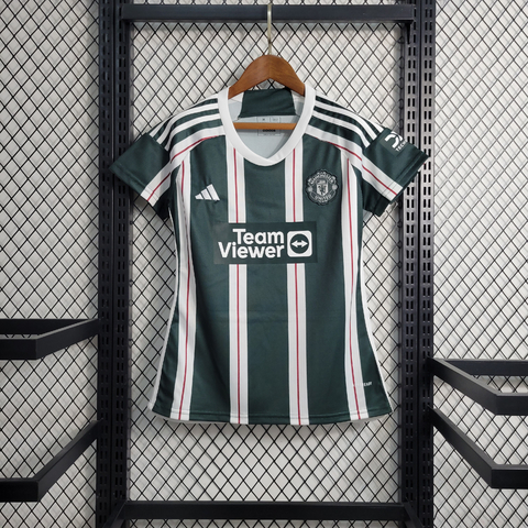Camisa Manchester United Away 23/24 s/n° Torcedor Feminina Adidas - Verde