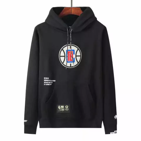Moletom LA Clippers | NBA | Canguru - Preto