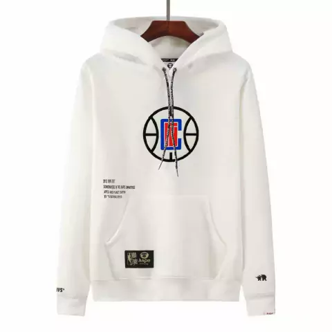 Moletom LA Clippers | NBA | Canguru - Branco