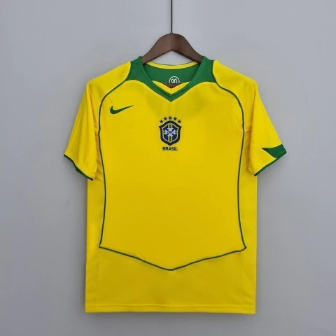 Camisa Retrô Brasil 04/06 - Amarelo - comprar online