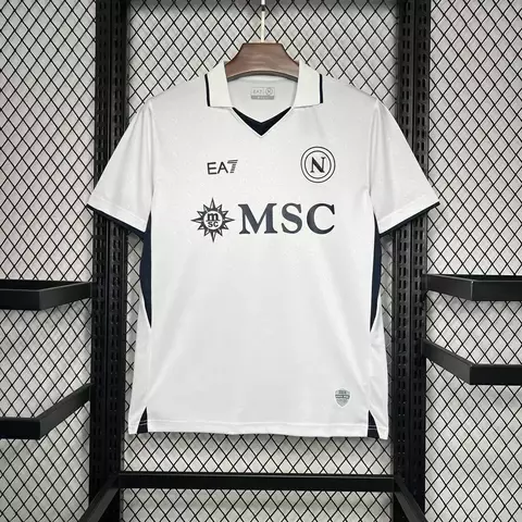 Camisa Napoli Away 24/25 Torcedor Masculino - Branco