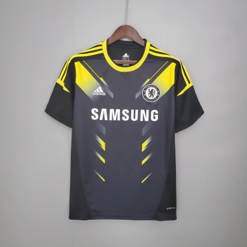 Camisa Retrô Chelsea 12/13 Third Away Adidas - Preto+Amarelo
