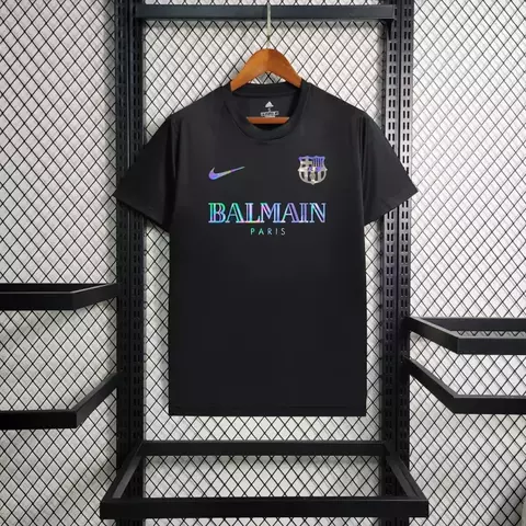 Camisa Barcelona x Balmain Edition Casual - Preto Refletivo