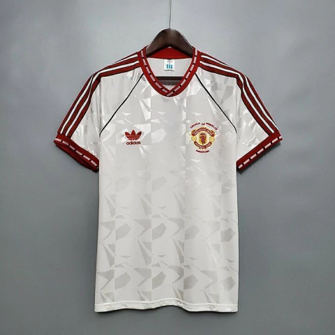 Camisa Retrô Man United 1991 - Branco - comprar online