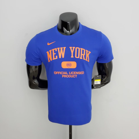 Camisa New York Knicks Nike Casual - Azul