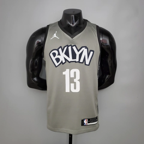 Regata NBA Brooklyn Nets 20/21 Nike - Cinza