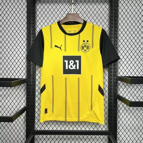 Camisa Borussia Dortmund Home 24/25 Torcedor Puma Masculino - Amarelo