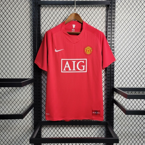 Camisa Retrô Manchester United 07/08 Home Nike - Vermelho