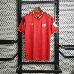 Camisa Sevilla Away 23/24 s/n° Torcedor Masculina Castore - Vermelha