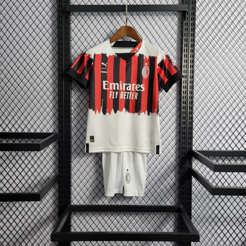 Kit Infantil AC Milan Away 22/23 Puma - Branco