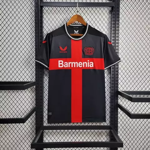 Camisa Bayer 04 Leverkusen Home 24/25 s/n° Torcedor Castore - Preto