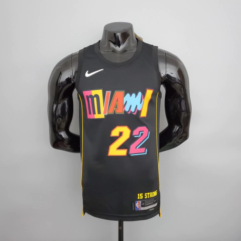 Regata NBA Miami Heat Season 22 - City Edition Nike - Preto