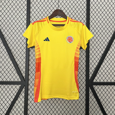Camisa Colombia Home 24/25 s/n° Torcedor Feminina - Amarelo