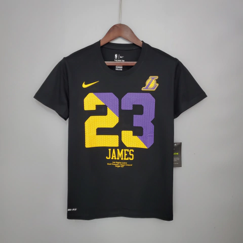 Camisa LA Lakers "23" Nike 2021 Casual - Preto